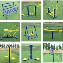 开封小区文化广场的人性化设施 健身器材与休闲装饰的完美融合